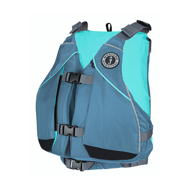 Mustang Womens Moxie Foam Life Vest  ML  SlateAqua MV807502853ML