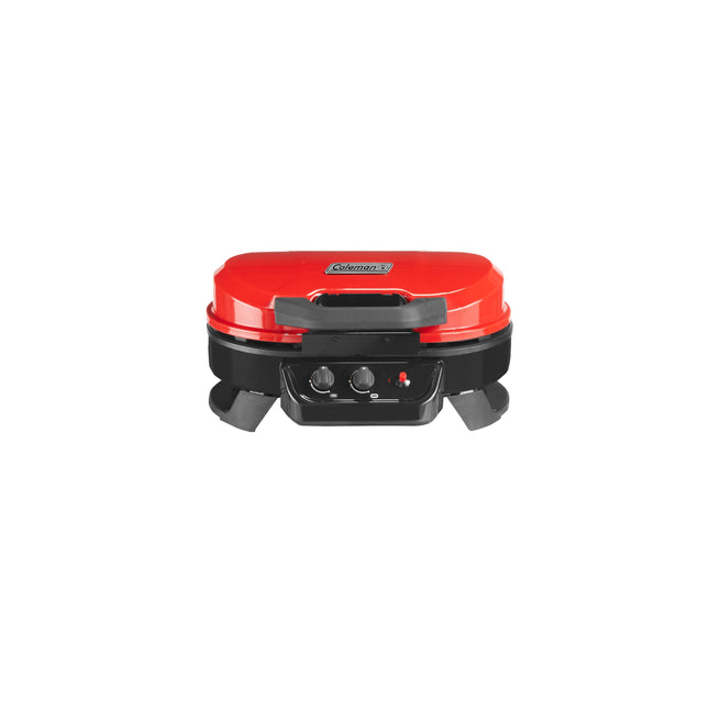 RoadTrip® 225 Table Top, 2-Burner Propane Grill, 11K BTUs, 225 sq inch, Red