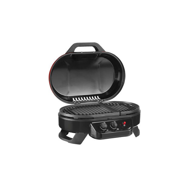 RoadTrip® 225 Table Top, 2-Burner Propane Grill, 11K BTUs, 225 sq inch, Red