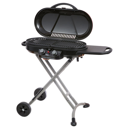 RoadTrip® Xcursion Stand-Up, 2-Burner Propane Grill, 20K BTUs, 285 sq inch, Red
