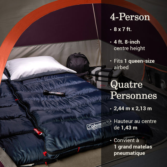 SKYDOME TENT 4P BLKBERRY C001 CAN