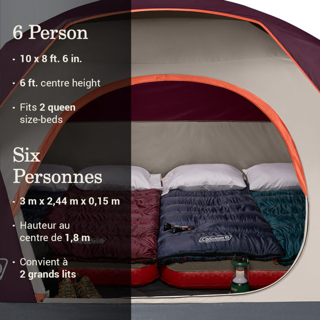SKYDOME TENT 6P BLKBERRY C001 CAN