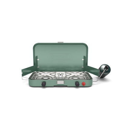 Cascade™ 222, 2-Burner Propane Stove, Adjustable, InstaStart™, 22K BTUs, Moss Green
