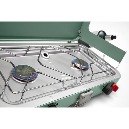 Cascade™ 222, 2-Burner Propane Stove, Adjustable, InstaStart™, 22K BTUs, Moss Green
