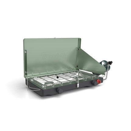 Cascade™ Classic, 2-Burner Propane Stove, Adjustable, InstaStart™, 20K BTUs, Moss Green