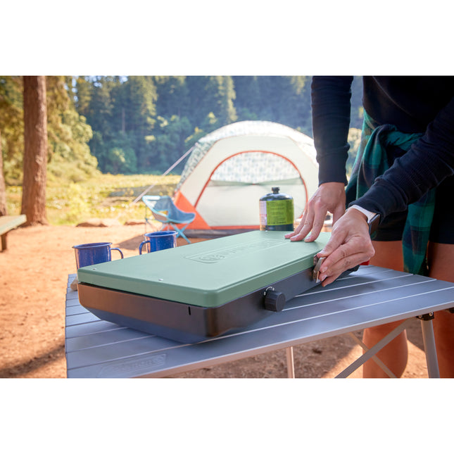 Cascade™ Classic, 2-Burner Propane Stove, Adjustable, InstaStart™, 20K BTUs, Moss Green