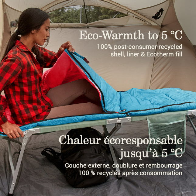 SLEEPING BAG FLATLANDS 40 RECT BLUE