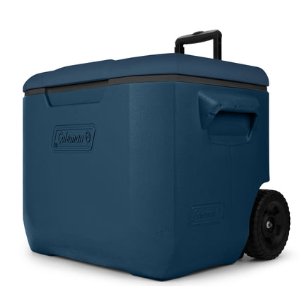 60 Qt, Chiller Wheeled Cooler, Telescopic Handle, SAPPHIRE BLUE