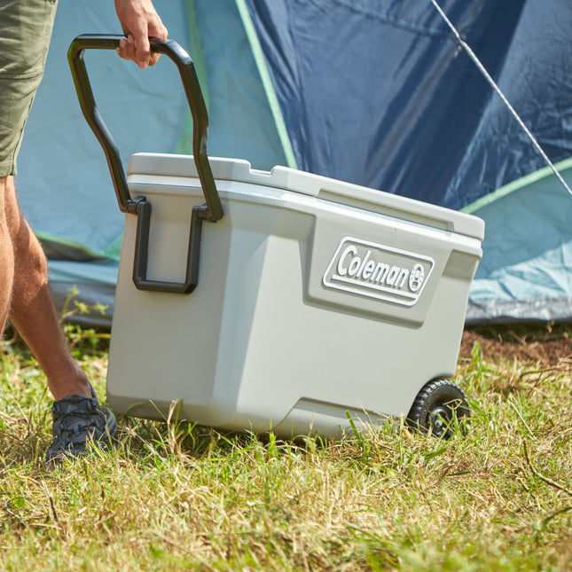 62 Qt, 316 Series Wheeled Cooler, 3-day Ice Retention, Tow & 2-Way Handle, Rock