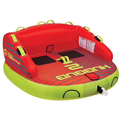 Full Throttle Hubbub 2 Towable Tube  2 Rider  Red 30340010000221