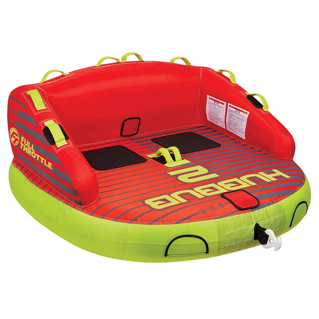 Full Throttle Hubbub 2 Towable Tube  2 Rider  Red 30340010000221