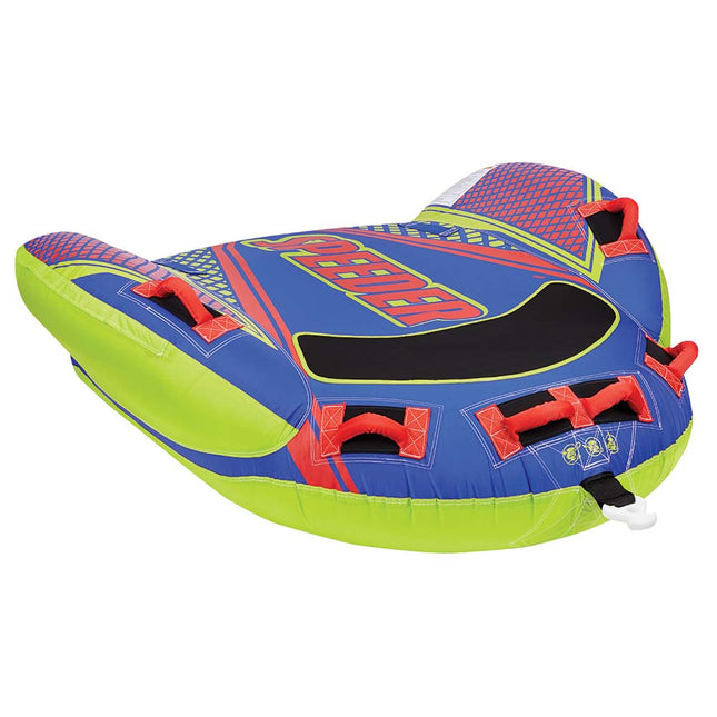 Full Throttle Speeder Towable Tube  2 Rider  Blue 30290050000221