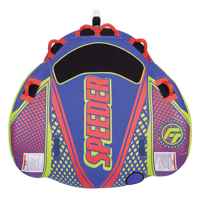 Full Throttle Speeder Towable Tube  2 Rider  Blue 30290050000221