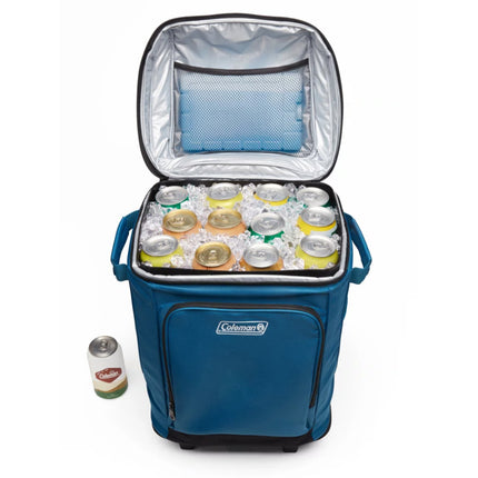 Coleman CHILLER 42Can SoftSided Portable Cooler wWheels  Deep Ocean 2158120