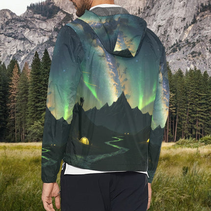 Kreft River Unisex Evergreen Windbreaker